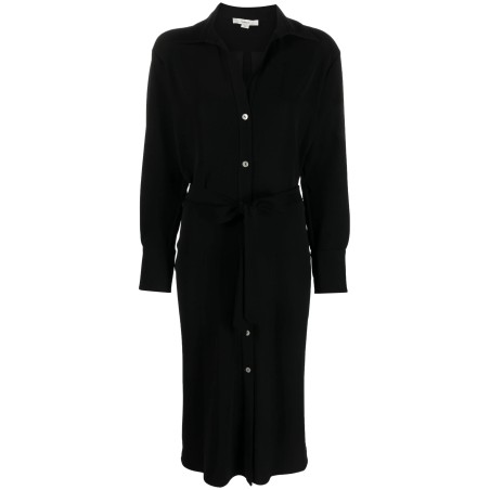 Belted l/s shirt dress