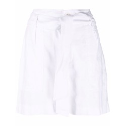 Belted linen short