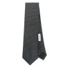 Big pattern silk tie