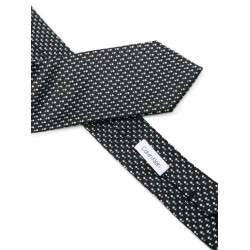 Big pattern silk tie