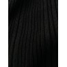 Black knit midi dress