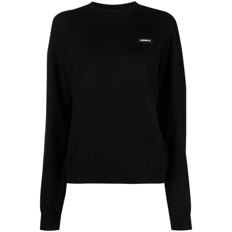 Branded crewneck jumper