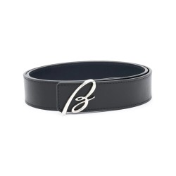 Brioni logo-plaque belt 