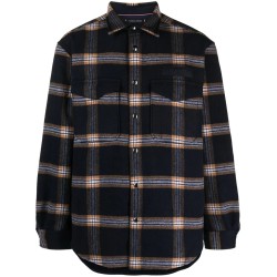 Brushed check overshirt