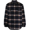 Brushed check overshirt