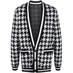 Buttoned houndstooth cardigan