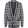 Buttoned houndstooth cardigan