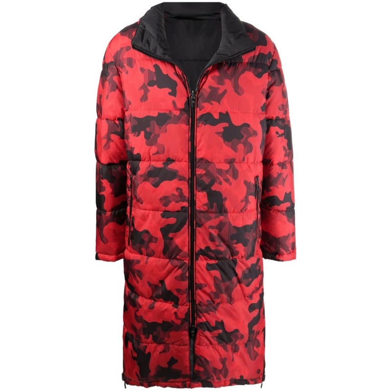 Camo reversible puffer coat