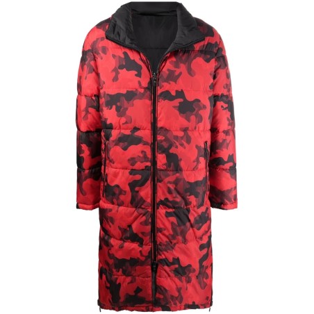 Camo reversible puffer coat