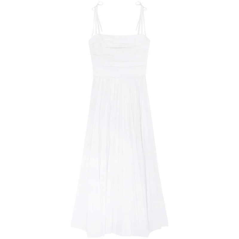 Caroline pleated midi dress