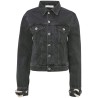 Chain link trucker jacket