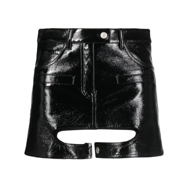 Chaps vinyl skirt