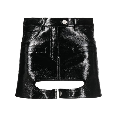 Chaps vinyl skirt