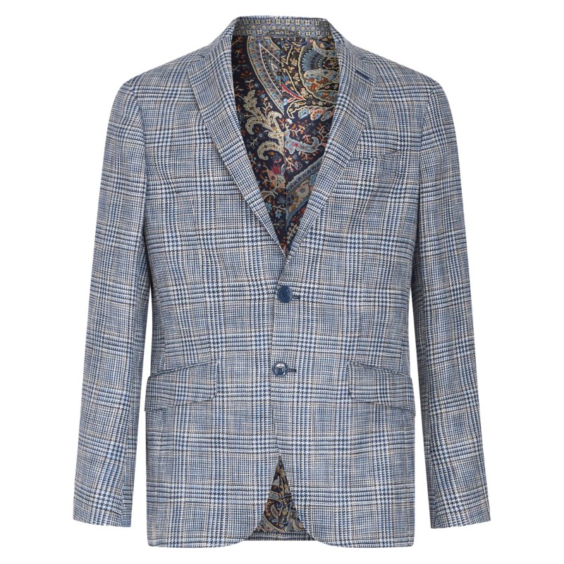 Checked houndstooth blazer