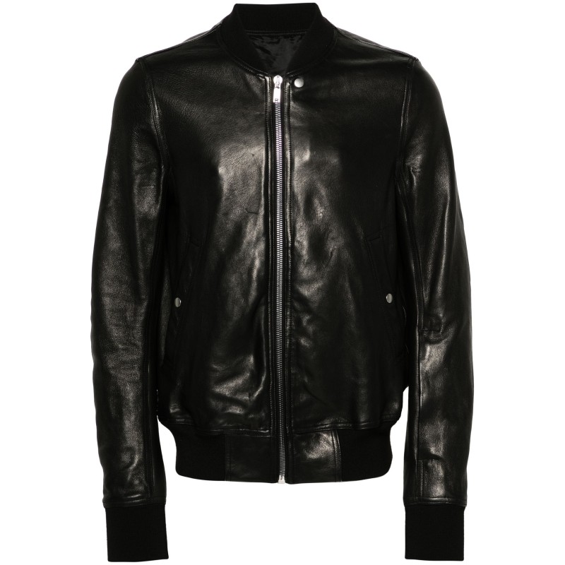 Classic flight leather jacket