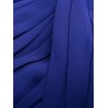 Cobalt chiffon midi dress