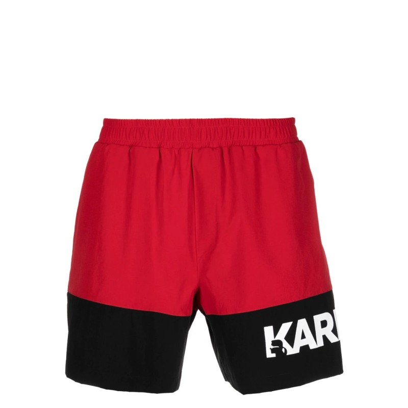 Colour block med boardshorts