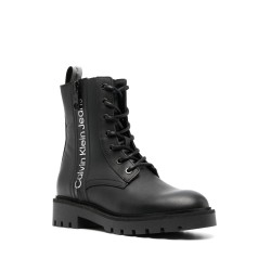 Combat laceup boot zip