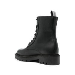 Combat laceup boot zip