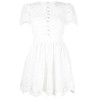 Cord lace collar mini dress