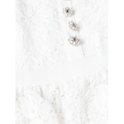 Cord lace collar mini dress