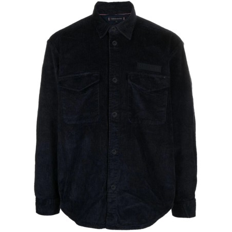 Corduroy solid overshirt