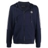 Cotton blend zip-up hoodie