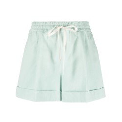 Cotton linen blend shorts