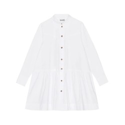 Cotton mini shirt dress