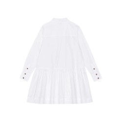 Cotton mini shirt dress