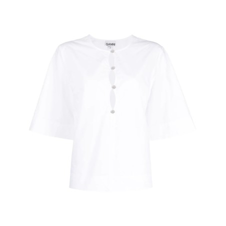 Cotton poplin blouse