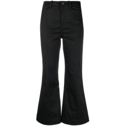 Cotton twill cropped pants