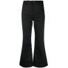 Cotton twill cropped pants