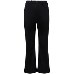 Cotton twill cropped pants