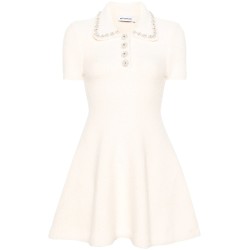 Cream soft knit mini dress