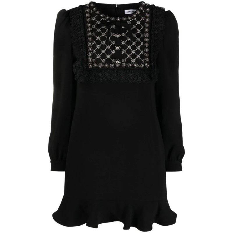 Crepe embellished tunic