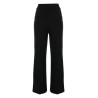 Crop high rise wide pant