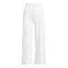 Cropped flat front pants