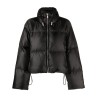 Cropped solid eco puffer