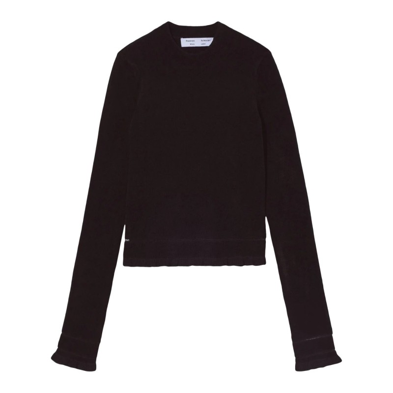 Cropped turtleneck sweater