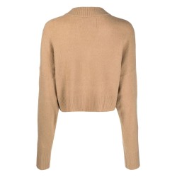 Cropped v-neck sweater