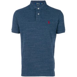 Custom slim fit mesh polo