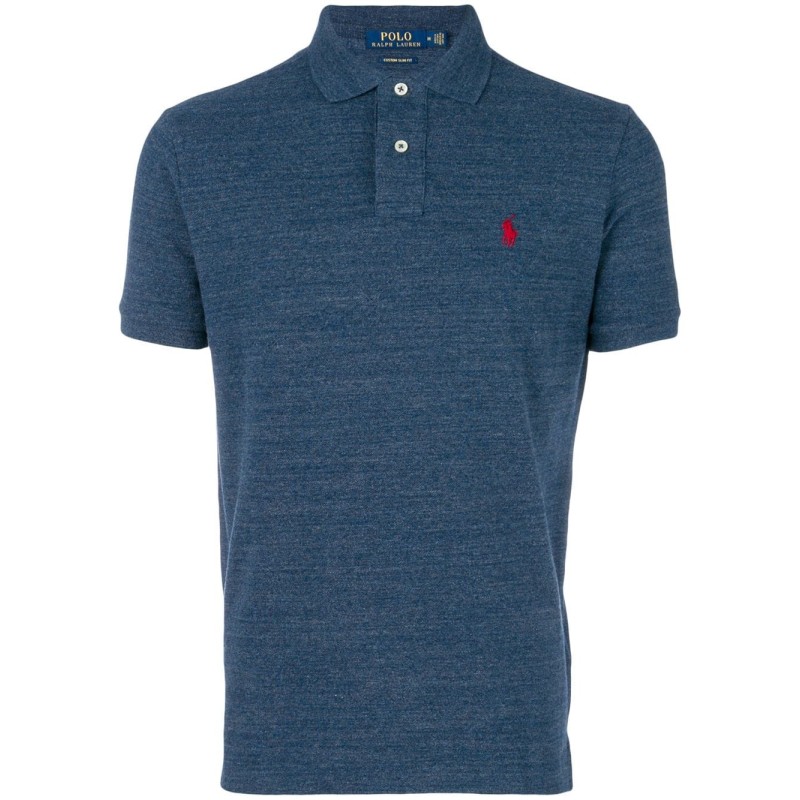 Custom slim fit mesh polo