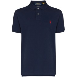 Custom slim mesh polo shirt