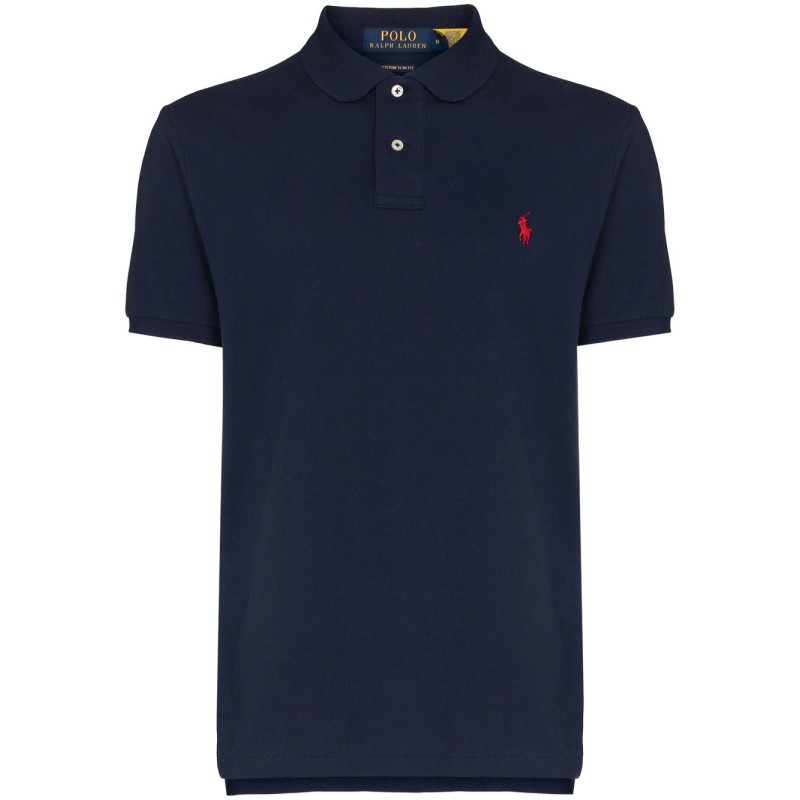 Custom slim mesh polo shirt