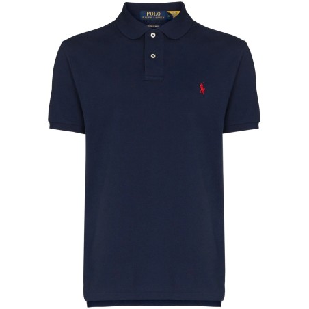 Custom slim mesh polo shirt