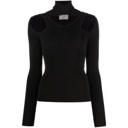 Cut-out knit jumper