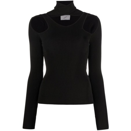 Cut-out knit jumper