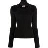 Cut-out knit jumper