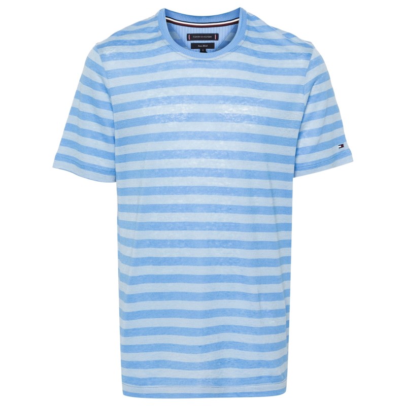 Dc stripe linen tee